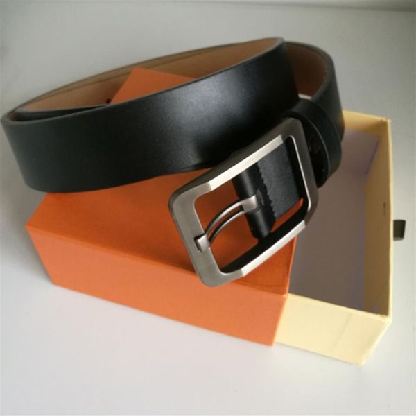 

mens belts fashion designer belt accessories men metal letters simple classic leather belt 3 8cm ceinture de luxe2627, Black;brown
