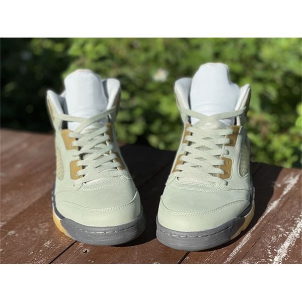 

golf shoe basketball shoes men sports shoes light silver anthracite pink glaze retro release authentic 5 jade horizon jade horizon with box