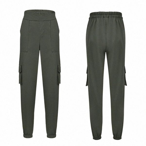 

women's pants & capris women casual military combat leggings jogging trousers cargo autumn spring e2jg#, Black;white