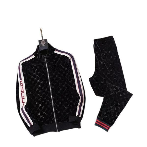 

2022mens tracksuits sweater trousers set designer hoodies streetwear sweatshirts quality sports suit embroidery plush letter decoration size, Gray