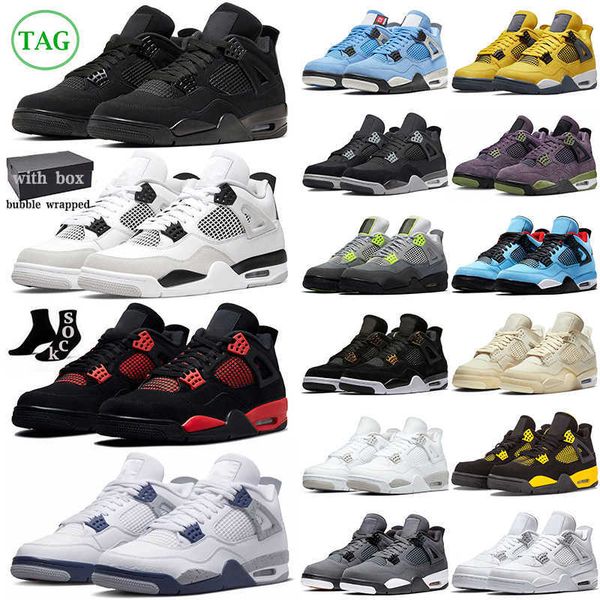 

basketball shoes men trainers sneakers military black cat 4s racer blue green bean university blue cherry cool grey 11s jumpman 4 5 6 11