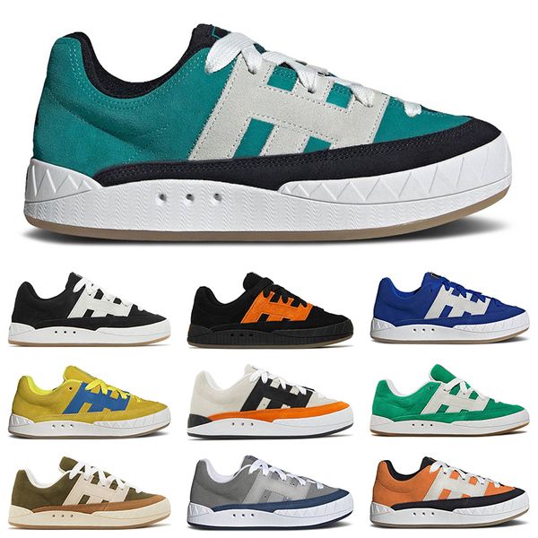 

running shoes men for women adimatic forest dust green cream white black orange rush bright yellow grey tech indigo mens trainer