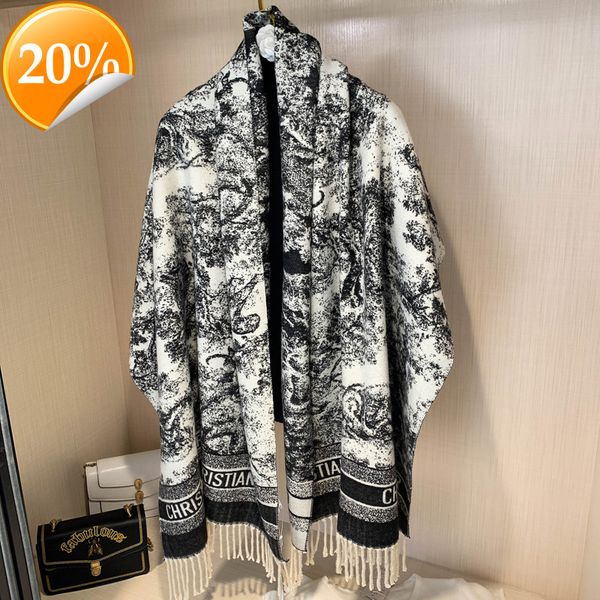 

new design scarf live broadcast of zhao liying's air-conditioned shawl office which is versatile thickened warm and cashmere like for w, Blue;gray