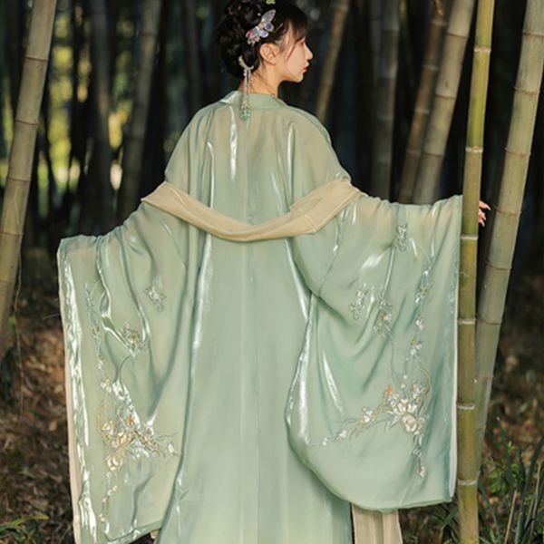 

women's costume chinese-style dresses chest-length skirt with big sleeves suit fairy female retro dress hanfu tang-suit elegant dress, Black;red