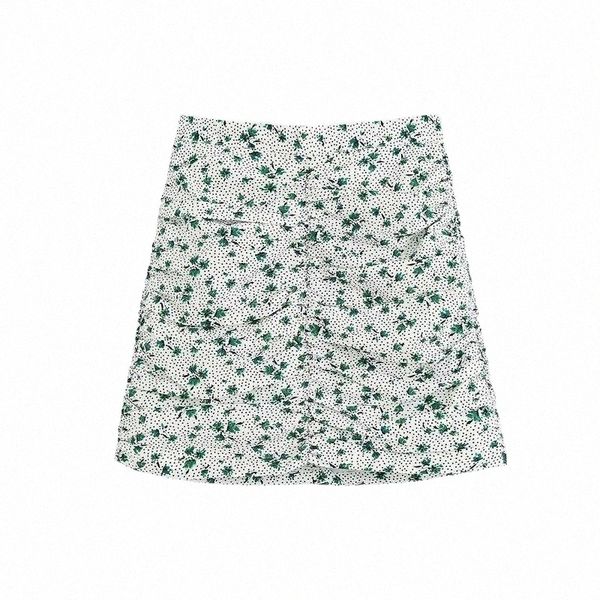 

fashion women european and american women's wholesale 2021 autumn high waisted pleated floral hip wrap a-line skirt skirts b9uk#, Black