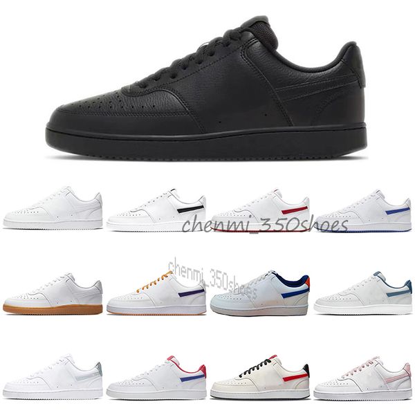 

2022 designer shoes sneakers sports trainers new court vision triple black white university red pn dust thunderstorm electro purple pink men, White;red