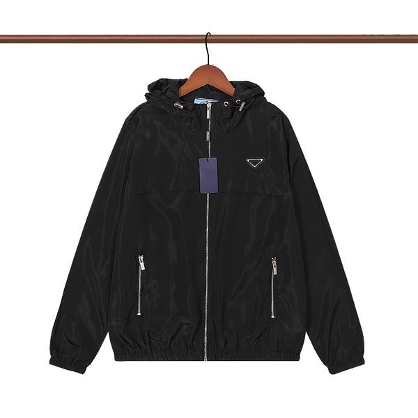 

men's jacket windbreaker thin coats with letters inverted triangle women waterproof coat spring autumn clothes jackets outerwear clothi, Black;brown