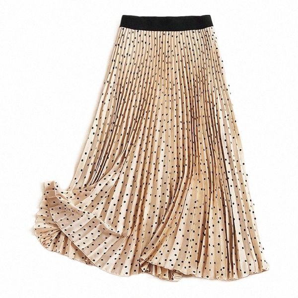 

skirts women long elastic waist pleated maxi skirt beach boho vintage summer high waisted princess travel 41h5#, Black