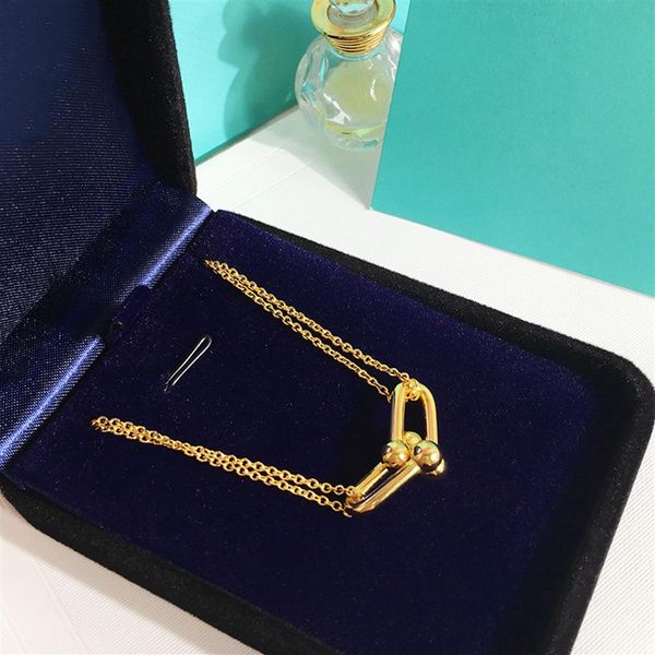 

s925 sterling silver chains necklaces women u tif necklace fashtion classic charm style luxury brand jewelry fine gift243h