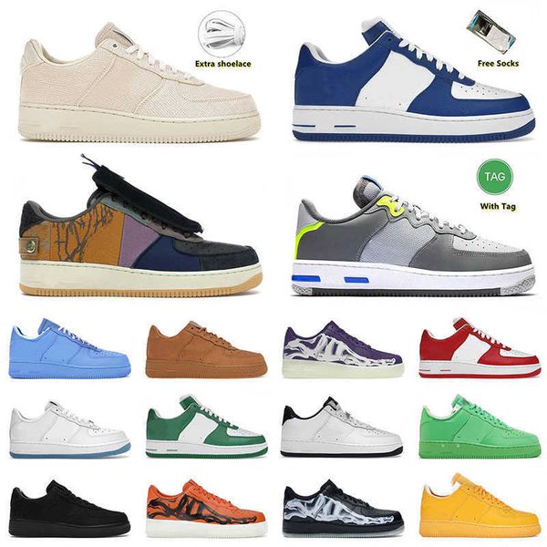 

men running shoes af1 beige cactus jack wolf grey blue airforce black white panda light green spark mens women skate sneakers