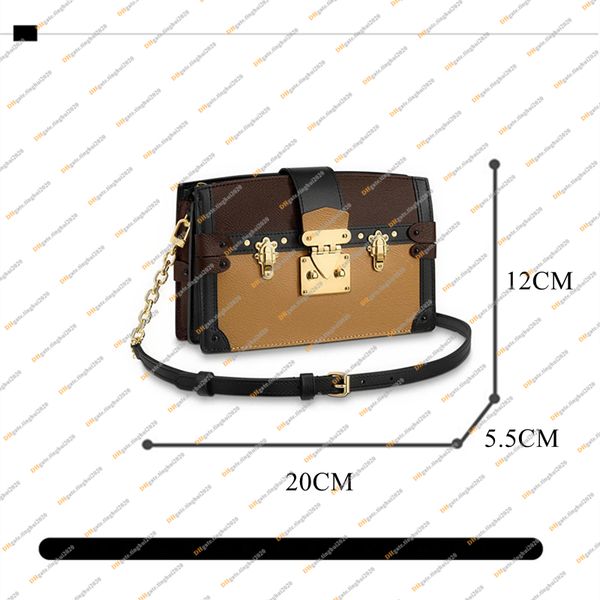 

ladies fashion designer luxury trunk clutch cross body shoulder bags m43596 5a messenger bag handbag purse pouch pl7p