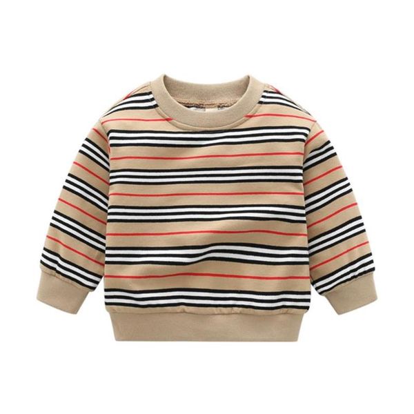 

cute baby boys girls plaid sweaters pullover spring autumn kids long sleeve sweatshirts children cotton sweater259j2798, Blue