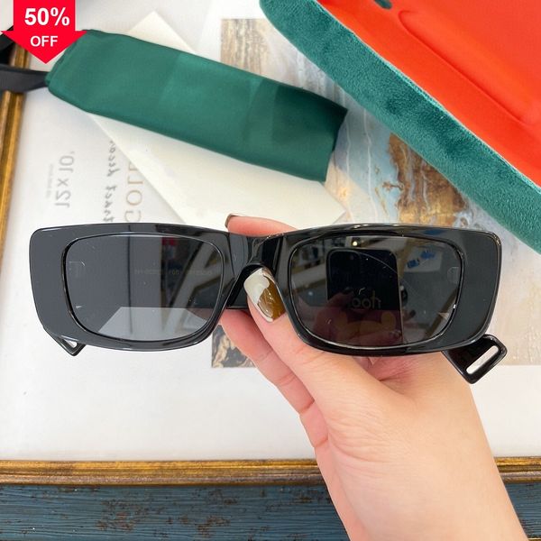 

designer sunglasses square plate ins fashionable men's and women's sunglass star net red gg0516, White;black