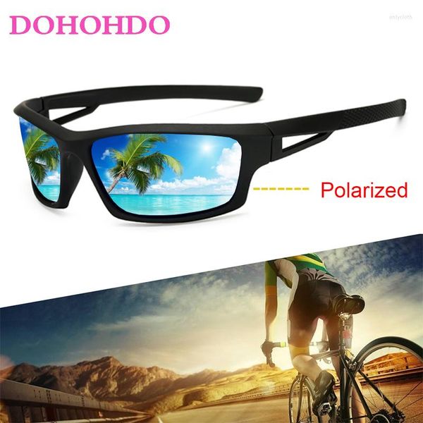

sunglasses sunglasses dohohdo night vision uv400 polarised driving sun glasses for men polarized stylish male goggle eyewears gafas, White;black