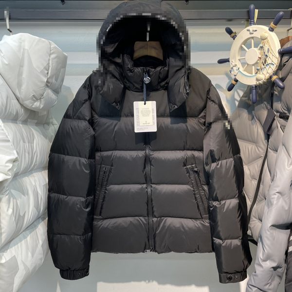 

luxury france mens down jacket letter monclair logo knitted women parkas panel casual coats bomber jackets designers men s clothing aa1, Black