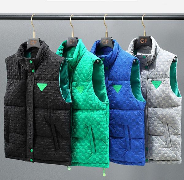 

winter jacket men gilet down cotton vest homme white plaid vests gilet parkas coat puffer outerwear waterproof for mens / women windbreaker, Black;white