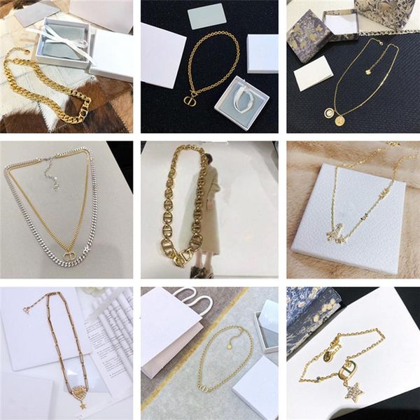 

design jewelry 2021 fashion star same letter pearl necklace female temperament net red clavicle chain254n, Silver