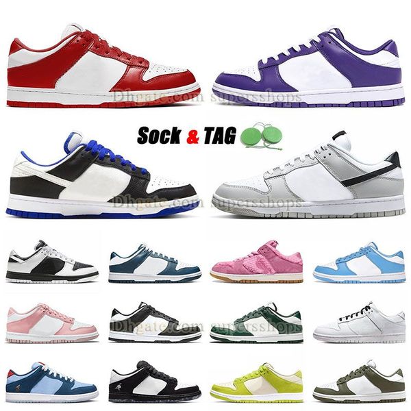 

fragment sb running shoes mens womens fashion flat triple pink university red light bone green apple orange bear black white panda designer