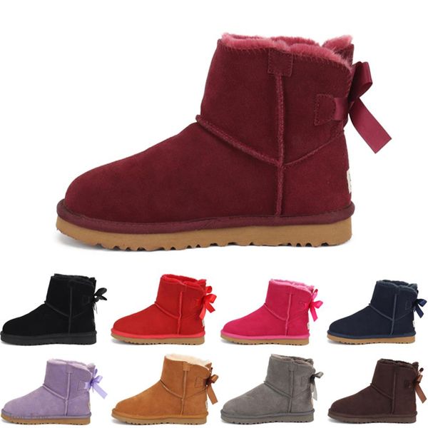 

2020 winter girls boots kids sonw boots children winter shoes warm fur plush waterproof rubber pu leather fashion baby princess sh256c, Black