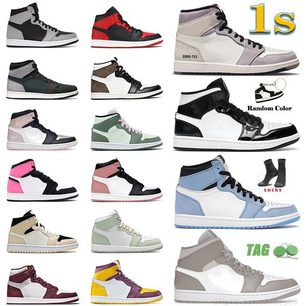 

basketball shoes sports sneakers trainers designer high dark mocha bordeaux mid dutch green carbon fiber fragment jumpman 1 1s og mens