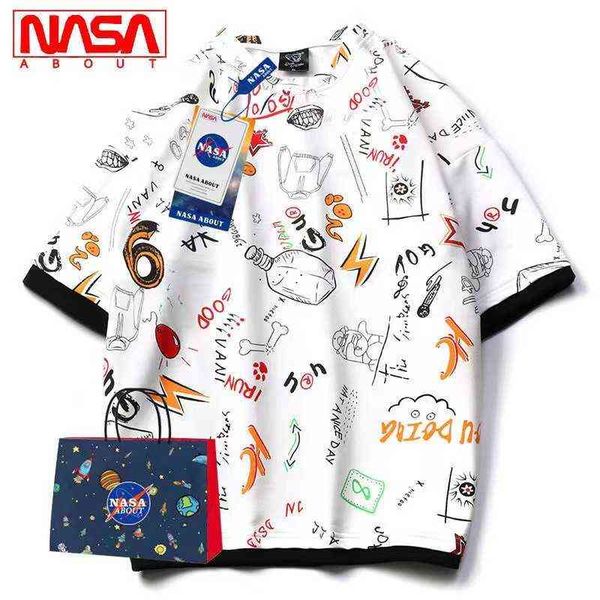 

men's t-shirts official website co branded short sleeve men's and women's new summer pure cotton half round neck casual coupl, White;black