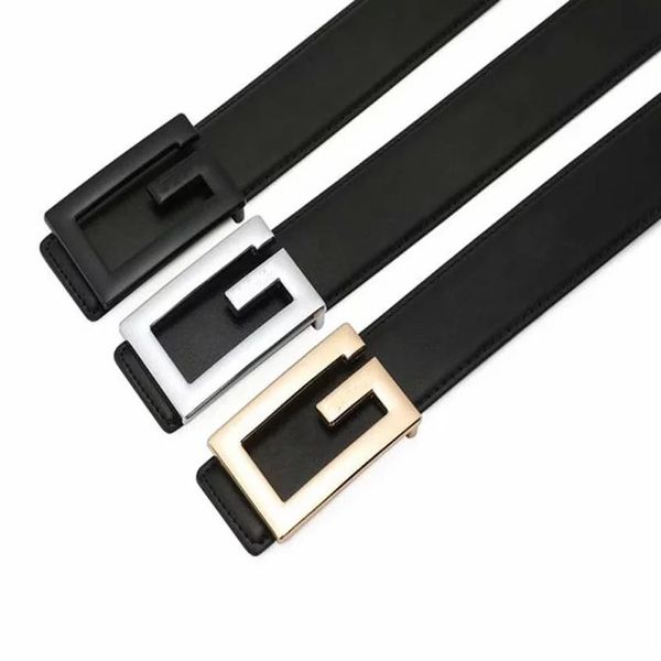 

new fashion belts for men alloy buckle upper leather male belts luxury designed ceinture homme283s, Black;brown