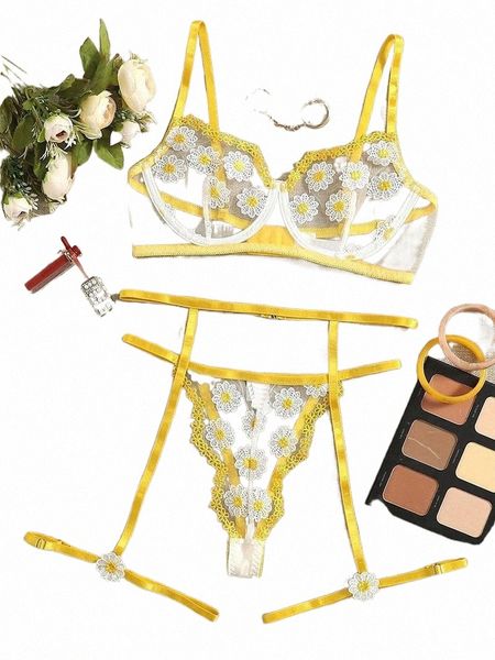 

floral sensual lingerie women transparent underwear set embroidery erotic costumes bra with bones bras sets h3bi#, Red;black
