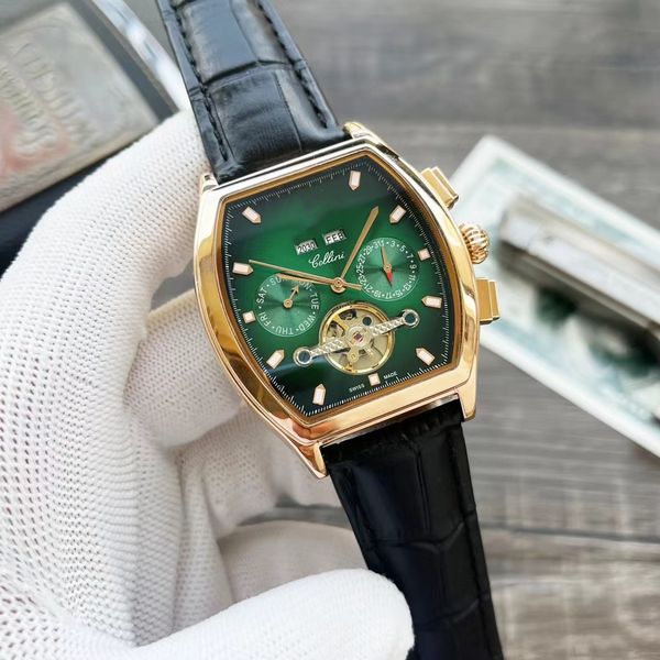 

r watches automatic mechanical movement of high-end mens watch diameter 42mm thickness 12.5mm b1, Slivery;brown
