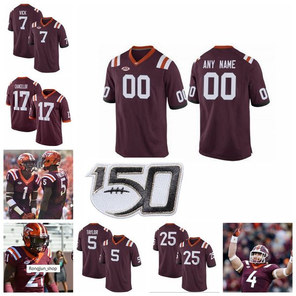 

jersey ncaa america college football virginia tech hokies jersey tyrod taylor kam chancellor frank beamer kaleb smith james mitchell custom, Black
