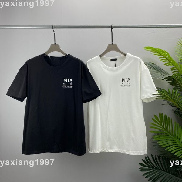 

2022ss spring and summer new sweatshirts shirt high grade cotton printing short pants sleeve round neck panel t-shirt size s-m-l-xl--xxxl, Black;brown