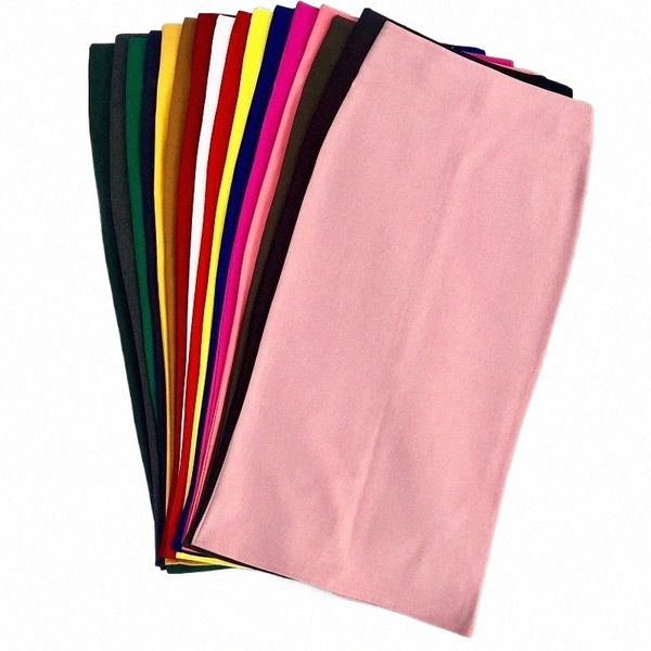 

skirts women's large elasticity candy colors back zipper hight waist pencil skirt stretched long womens jupe femme w7qs#, Black