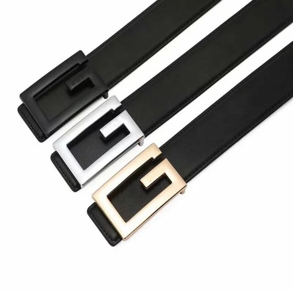 

new fashion belts for men alloy buckle upper leather male belts luxury designed ceinture homme289t, Black;brown