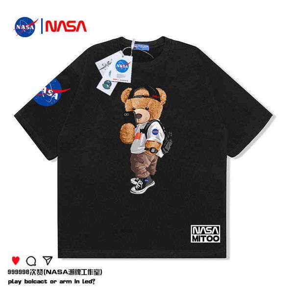 

men's t-shirts fashion brand short sleeve t-shirt summer ins loose couple style men's and women's 5/1/2 clothes, White;black