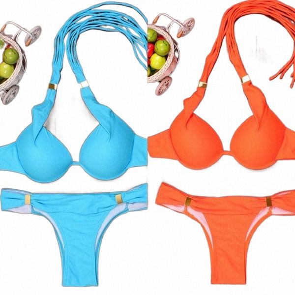 

women's swimwear imcute 2021 summer bikinis women padded push-up bikini set beach swimsuit bathing suit beachwear /f 52kw#, White;black