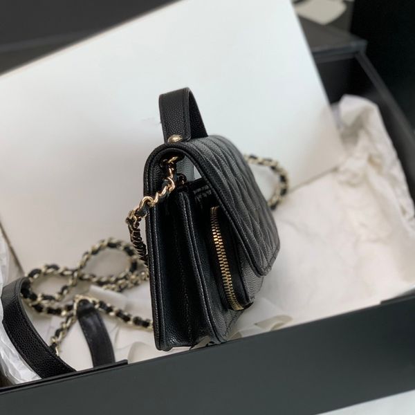 

woc ccity original quality 10a woman crossbody bag 15cm leather shoulder handbag fashion messenger bag luxury designer bags lady flap chain