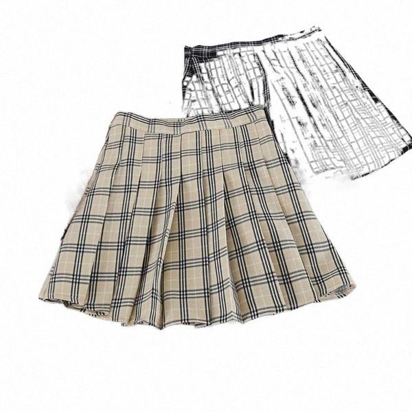 

skirts 2021 fashion women's clothing high waist slimming college wind pleated skirt korean version r8yh#, Black