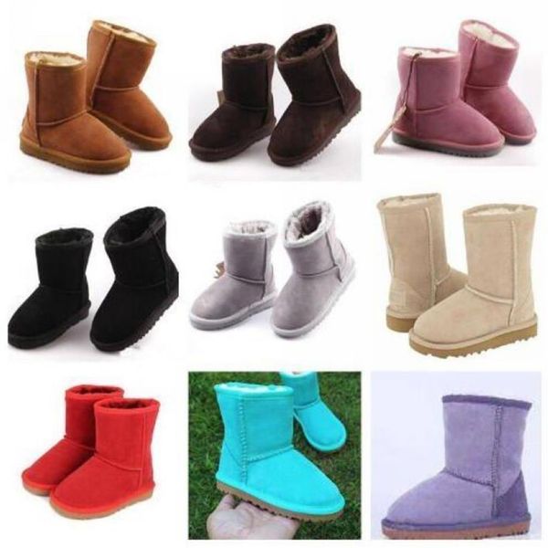 

new real australia 528 high-quality kid boys girls children baby warm snow boots teenage students snow winter boots 272s, Black;grey