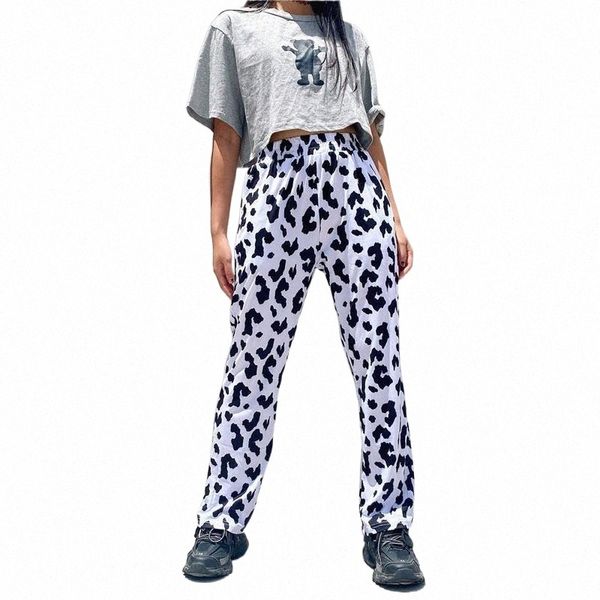 

donsignet pants ins vertical straight pant women high waist slim loose spring/autumn striped casual streetwear women's & capris h14q#, Black;white