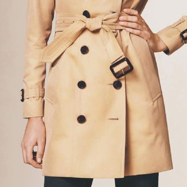 

premium quality fashion women's trench coats jackets for winter women's jacket s, Black