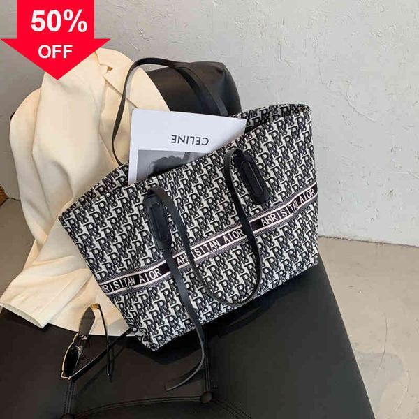 

designer clutch bag evening clutches 72% off ins korean canvas large capacity fashion shoulder women's new brand texture tote