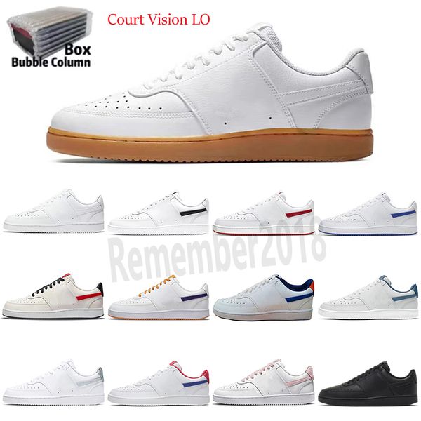 

designer sneakers women mens trainers court vision low triple black white pink oxford pn dust thunderstorm electro purple platform vintage r, White;red