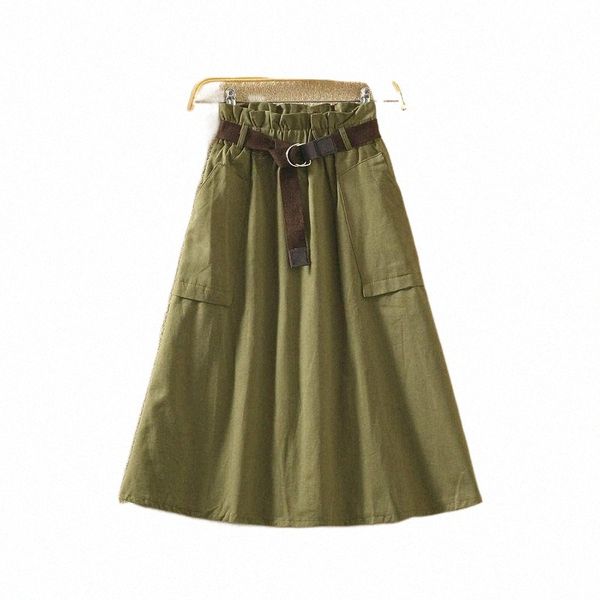 

skirts women 2021 summer fashion pleated a-line midi skirt female casual jupes mujer high waist faldas ladies chic v121 f2qc#, Black