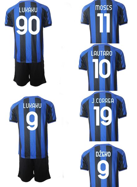 

90 lukaku 9 22-23 soccer jerseys sets with shorts 7 alexis 12 sensi 77 brozovic 8 vecino 6 de vrij 23 miranda custom wear football 22-23 cus, Black