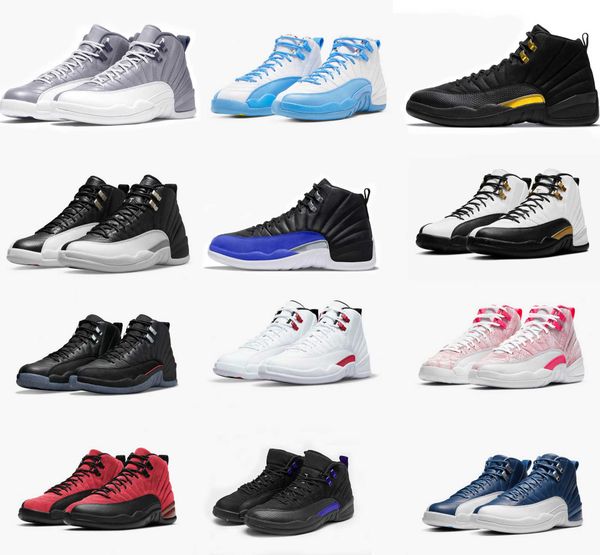 

basketball shoes sneakers outdoor sports shoes release authentic playoffs hyper royal 12s real carbon fiber retro with box 12 stealth men