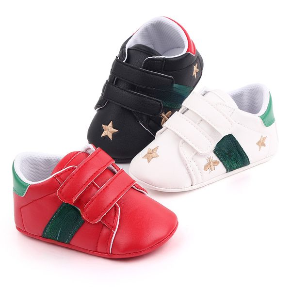 

Baby First Walker Baby Shoes Boy Girl Soft Sole Comfort Crib Shoes Newborn Sneaker Boys Casual Shoes, Red