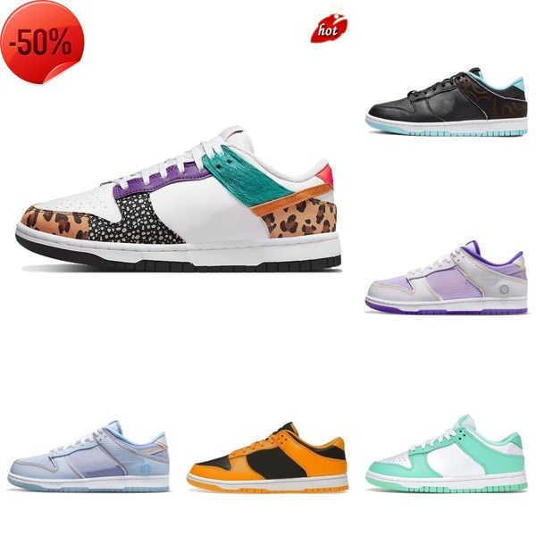 

boots luxurys designers sb casual sports shoes animal dunks paisley camo blue raspberry women men trainers union low bart simpson green barb, Black