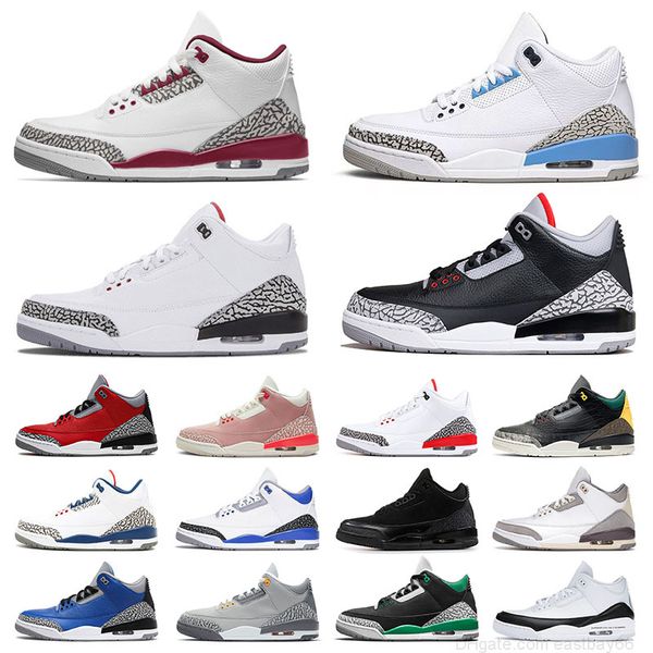 

basketball shoes jumpman 3 3s iii designer sneakers racer blue black cement white rust pink ture blue unc georgetown knicks rivals sports