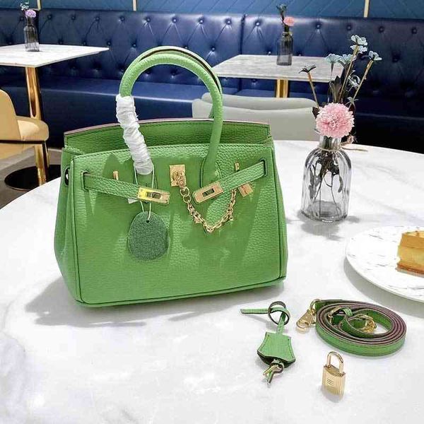 

herme birkins bags deigner handbag fahion graceful big houlder bag lady hand genuine leather green bb have logo2uql