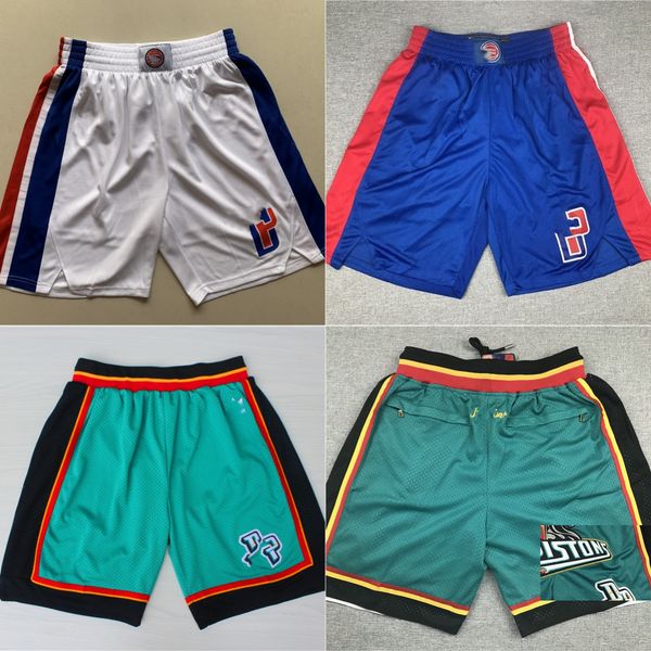 

basketball cade cunningham jaden ivey shorts retro classic just don with pocket hip pop pant zipper sweatpants killian hayes burks olynyk ba, Black