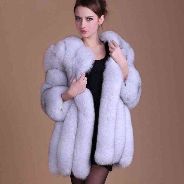 

women's jackets s-4xl plus size winter new fashion fake fox fur jacket women's furry stitching thicker warm faux fur coat wj1231, Black;brown